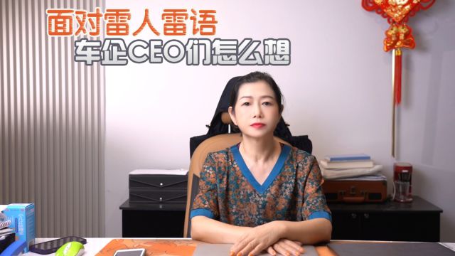 面对雷人雷语,车企CEO们怎么想