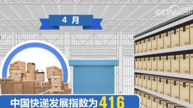 国家邮政局,2024年4月中国快递发展指数为416,同比提升16.7%