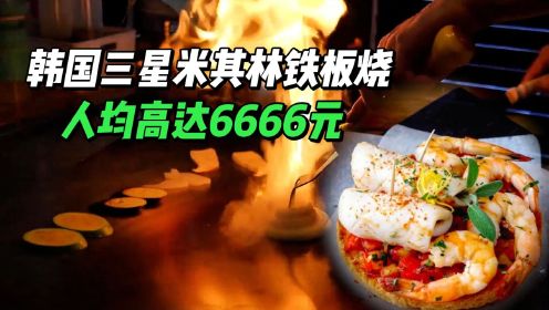 韩国三星米其林铁板烧，人均高达6666元，视觉和味蕾的双重体验