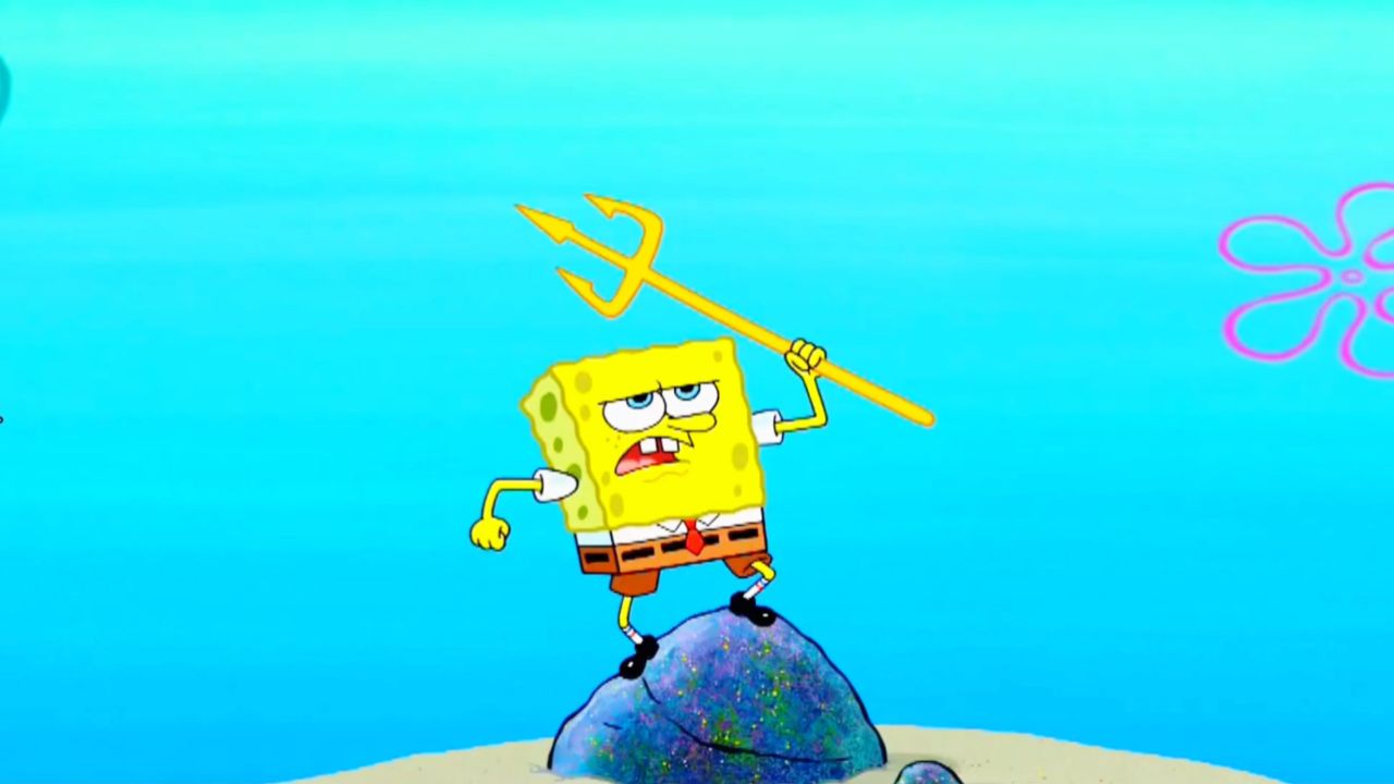 海绵宝宝竟鬼使神差的成为了比坤堡的第二代海神王