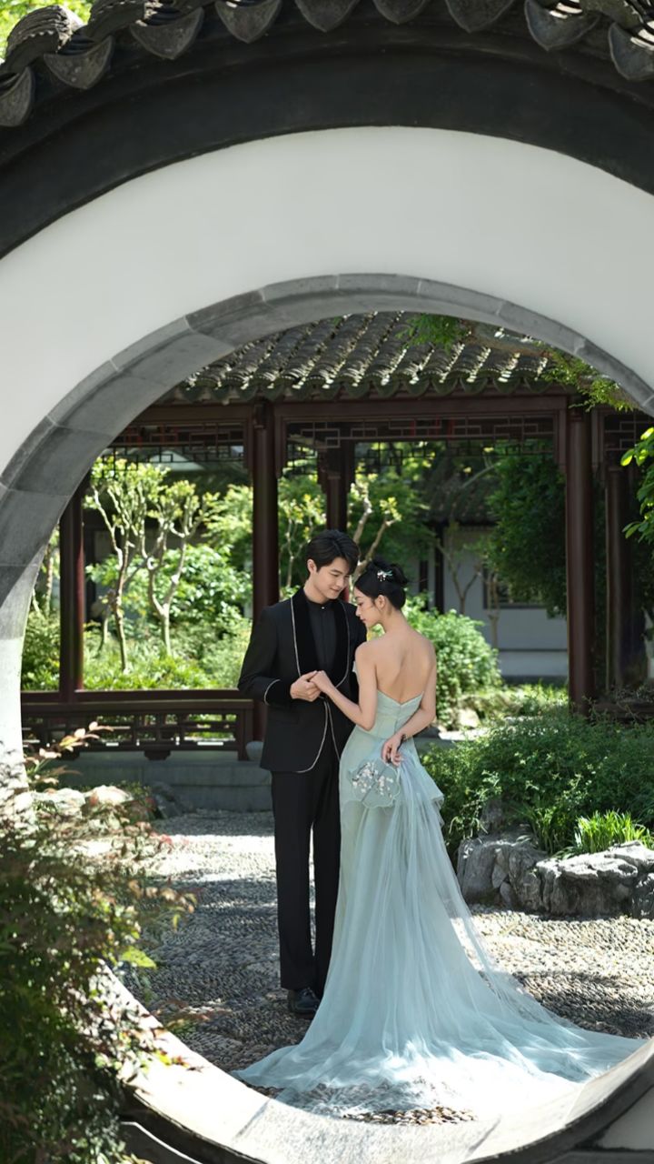 南京婚纱照推荐mt视觉婚纱照外景「叙兰时」中式园林国风婚纱照
