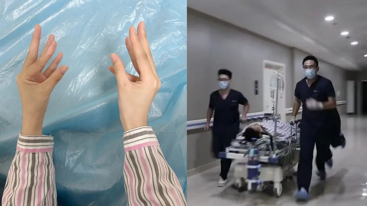 女子和老公吵架气到全身抖动,双手痉挛像"鸡爪,医生:中毒了