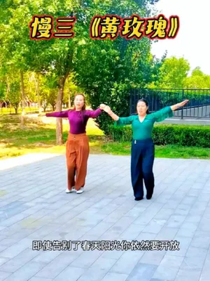 交谊舞 #慢三教学 #户外舞蹈
