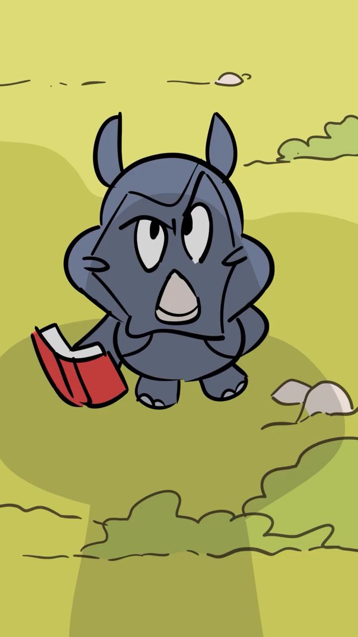 mila被一只非常危险的犀牛欺负