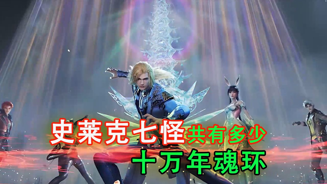 斗罗:史莱克七怪总共收获了多少枚十万年魂环?