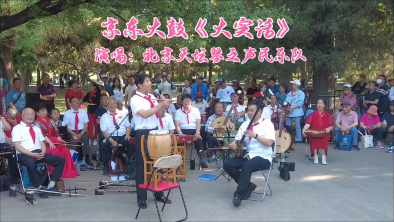 京东大鼓《大实话》,北京天坛琴之声民乐队演唱,字正腔圆