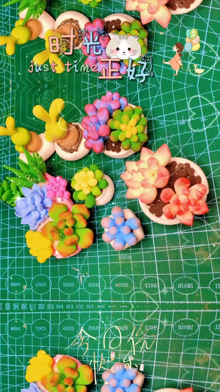 黏土仿真多肉,轻松diy生活小清新!