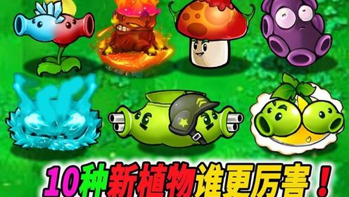 杂交版10种新植物发布：究竟谁更实用？ #pvz #植物究极进化