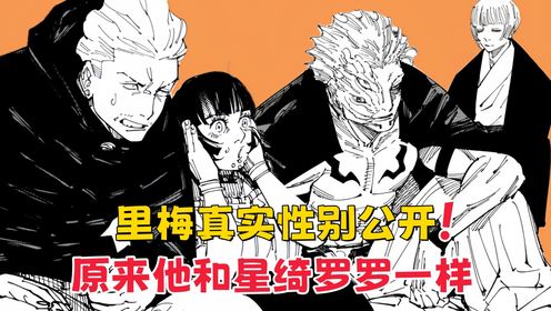 咒术回战：芥见下下公开里梅的性别，原来他真的和星绮罗罗一样_高清1080P在线观看平台_腾讯视频