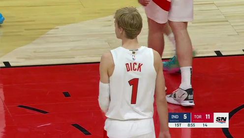《多伦多猛龙》NBA常规赛：步行者vs猛龙第1节英文原声回放