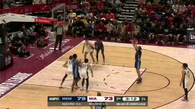 NBA夏季联赛：灰熊vs热火第3节中文解说回放