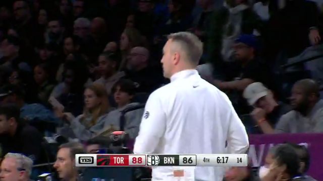 NBA常规赛：猛龙vs篮网第4节中文解说回放