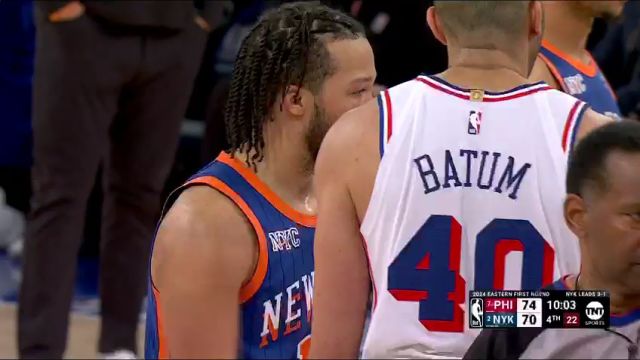 NBA季后赛：76人vs尼克斯第4节中文解说回放
