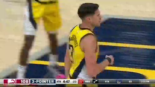 《NBA全场集锦》【回放】老鹰vs步行者第4节英文原声回放