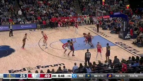 《NBA全场集锦》【回放】NBA常规赛：勇士vs灰熊第2节英文原声回放