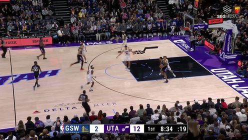 《NBA全场集锦》开局就拉满状态！爵士一波14-2超级进攻波将勇士打停