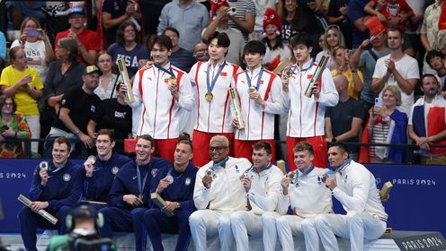 力争上游_第19金中国游泳男团巴黎奥运会游泳男子4x100米混合泳接力决赛_第19金中国游泳男团巴黎奥运会游泳男子4x100米混合泳接力决赛 ...
