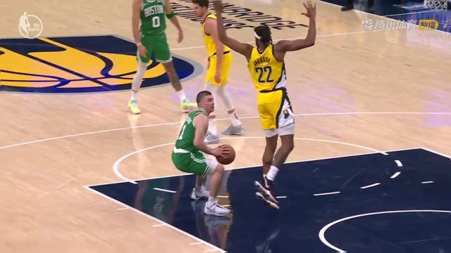 NBA季后赛：凯尔特人vs步行者第1节中文解说回放