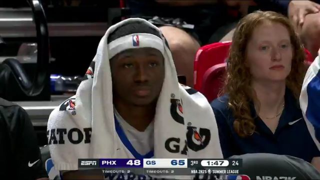 NBA夏季联赛：太阳vs勇士第3节英文原声回放