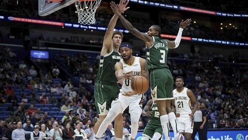 《NBA全场集锦》【原声】雄鹿111-107鹈鹕 小凯文-波特20+8贡献致命攻防