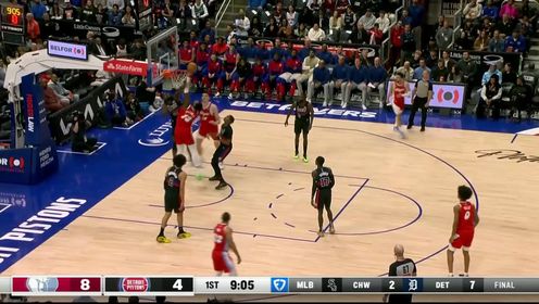 《NBA全场集锦》休想在我面前得分！斯图尔图高高跃起送给3J一记遮天大帽