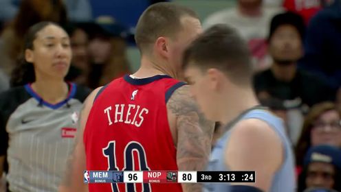 《NBA全场集锦》NBA常规赛：灰熊vs鹈鹕第3节中文解说回放