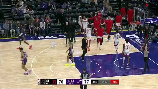 NBA常规赛：火箭vs爵士第3节中文解说回放
