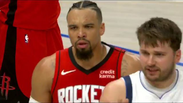NBA常规赛：火箭vs独行侠第3节英文原声回放