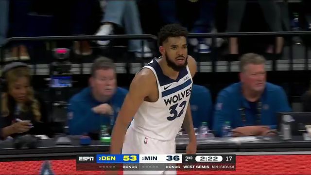 掘金vs森林狼第2节中文解说回放