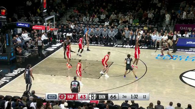 NBA季前赛：耶路撒冷夏普尔vs篮网英文原声全场回放