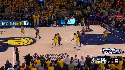 《NBA全场集锦》NBA季后赛东部决赛G4：尼克斯vs步行者第4节英文原声回放