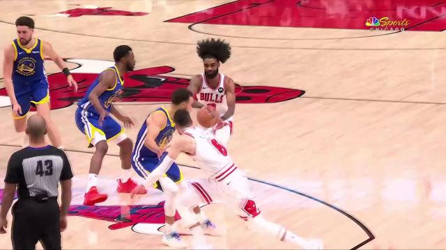 勇士140-131公牛 水花兄弟下半场发威德罗赞空砍39+6