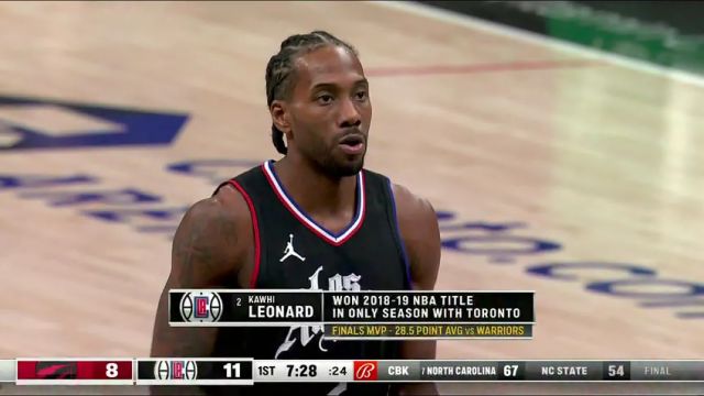 NBA常规赛：猛龙vs快船第1节中文解说回放