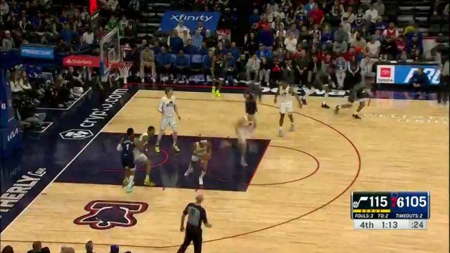 NBA常规赛：爵士vs76人第4节中文解说回放