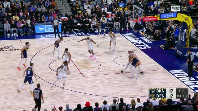 还得看老大哥！约基奇接球硬解 转身跳投丝滑命中