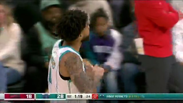 NBA常规赛：猛龙vs黄蜂第1节英文原声回放