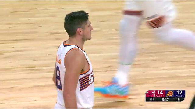 NBA常规赛：公牛vs太阳第1节中文解说回放