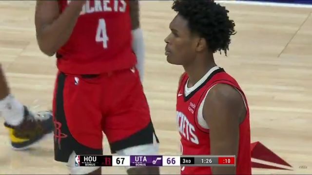 NBA常规赛：火箭vs爵士第3节英文原声回放