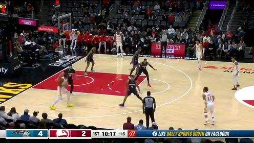 《NBA全场集锦》NBA常规赛：魔术vs老鹰第1节英文原声回放