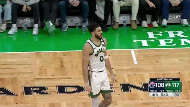 NBA常规赛：奇才vs凯尔特人第4节英文原声回放