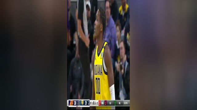 NBA常规赛：太阳vs步行者第1节英文原声回放