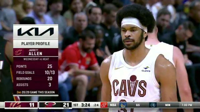 NBA常规赛：骑士vs热火第1节英文原声回放