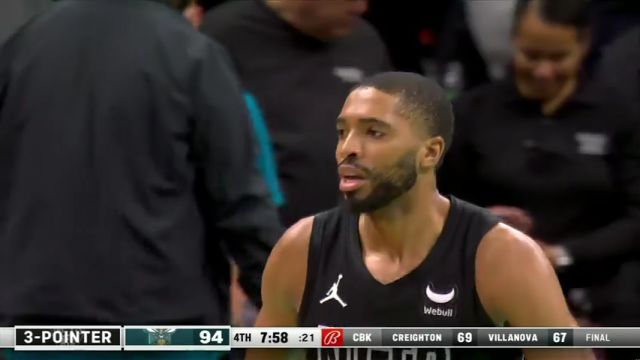 NBA常规赛：篮网vs黄蜂第4节英文原声回放