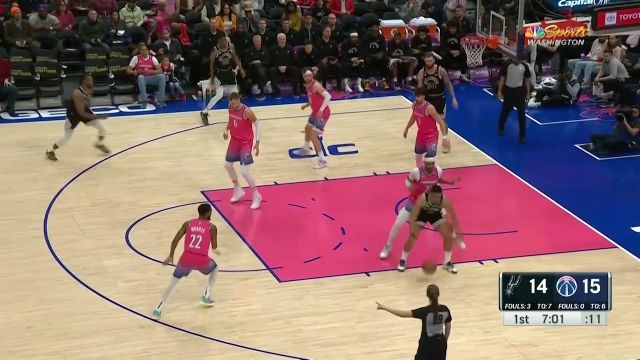 回顾马刺vs奇才交手记录 文班与库利巴利老友对决