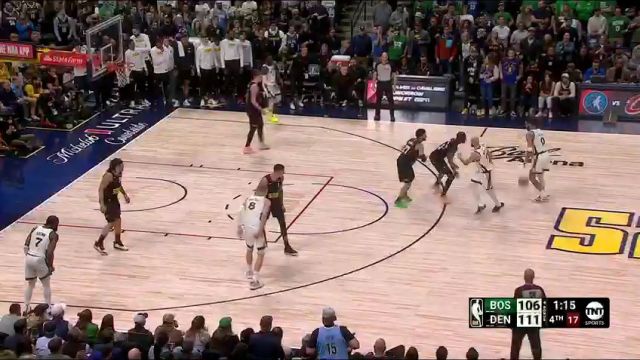 NBA常规赛：凯尔特人vs掘金第4节英文原声回放