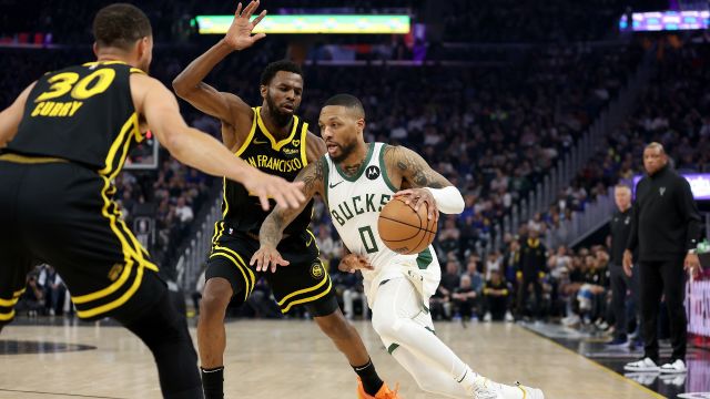 利拉德vs勇士集锦 拿下20+6外线对飚库里