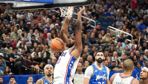 《NBA全场集锦》【原声】76人124-109魔术 恩比德36分率队喜提四连胜