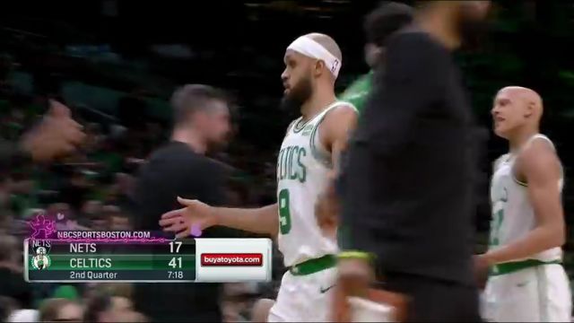 NBA常规赛：篮网vs凯尔特人第2节中解说回放