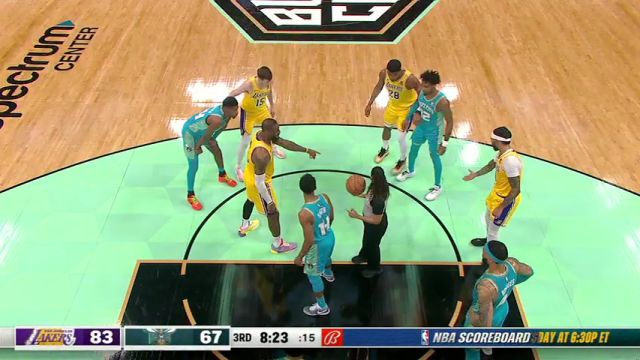 湖人vs黄蜂第3节中文解说回放