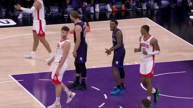  NBA常规赛：火箭vs国王英文原声全场回放